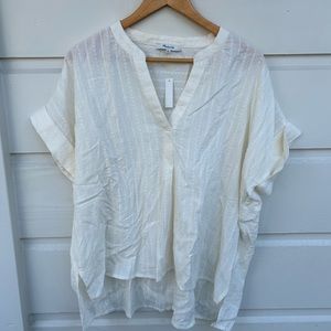 Madewell Short Sleeve Cotton Blouse